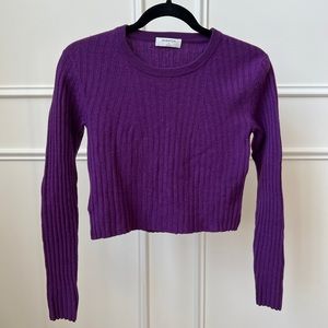 Aritzia Babaton cropped slim sweater